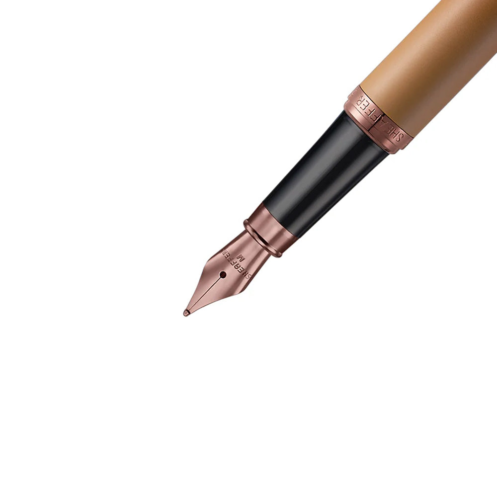 Sheaffer VFM 9428 Coffee Edition Matt Brown with Regal Brown PVD Trims Fountain Pen - Medium Nib