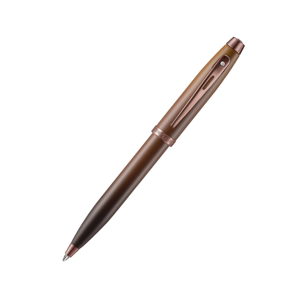 Sheaffer 100 9374 Coffee Edition Matt Brown with Regal Brown PVD Trims Ballpoint Pen