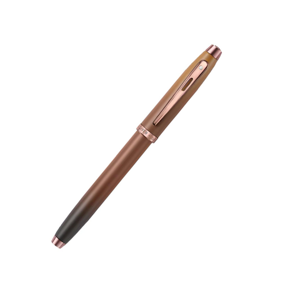 Sheaffer 100 9374 Coffee Edition Matt Brown with Regal Brown PVD Trims Rollerball Pen