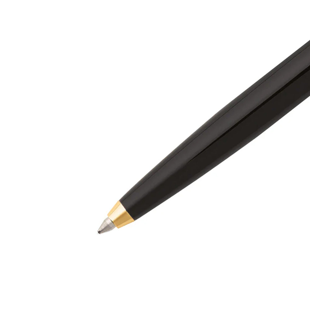 Sheaffer Sagaris E9475-K Gloss Black & Chrome Cap with Gold Tone Trim Ballpoint Pen