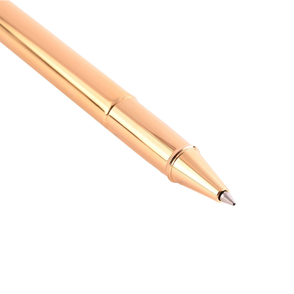 Sheaffer 100 E9372 PVD Gold with PVD Gold Trim Rollerball Pen With Brilliant Diamond Embellishment