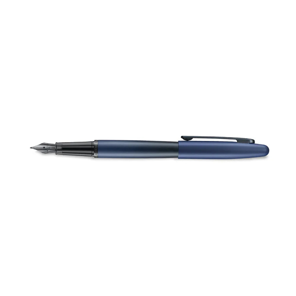 Sheaffer VFM 9429 Matte Blue with Matte Black Trims Fountain Pen with Converter - Fine Nib