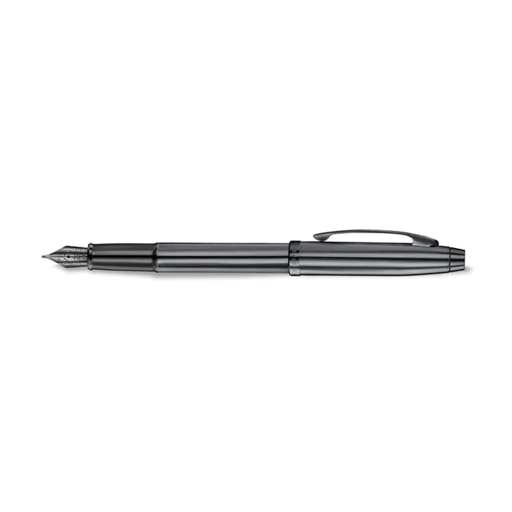 Sheaffer 100 9375 Ionic Gunmetal Grey with Shiny PVD Trims Fountain Pen