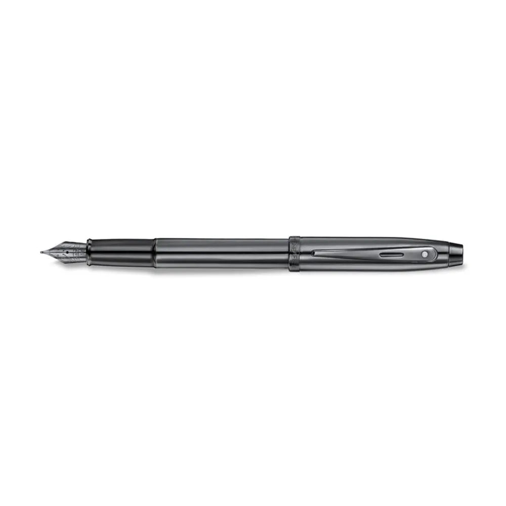Sheaffer 100 9375 Ionic Gunmetal Grey with Shiny PVD Trims Fountain Pen