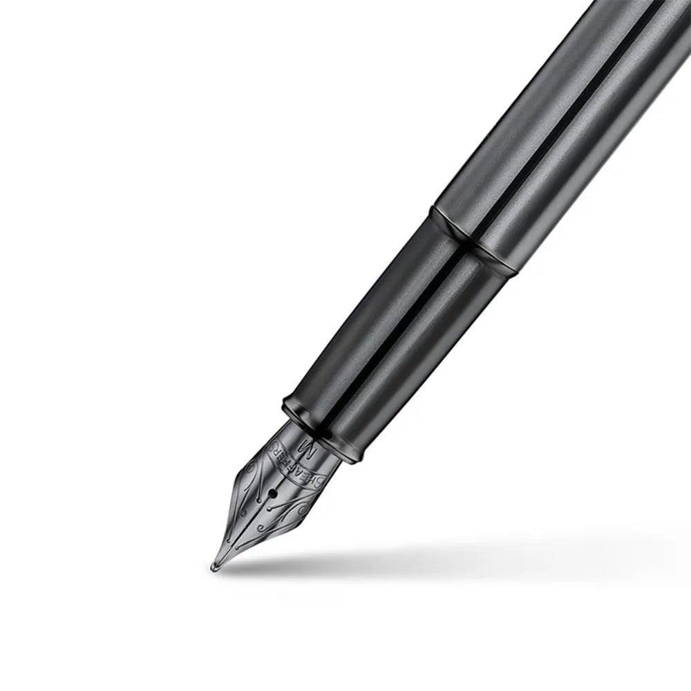Sheaffer 100 9375 Ionic Gunmetal Grey with Shiny PVD Trims Fountain Pen