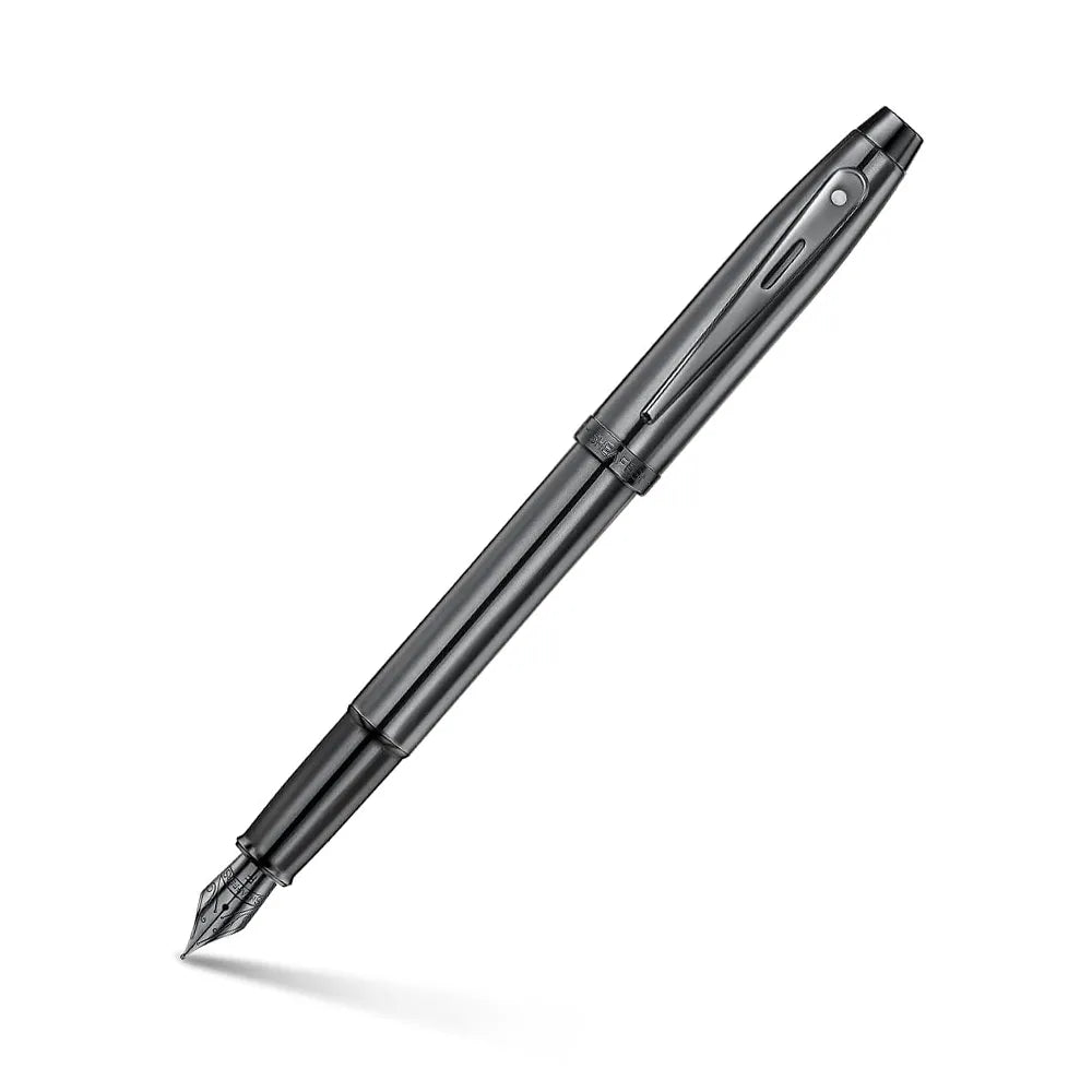 Sheaffer 100 9375 Ionic Gunmetal Grey with Shiny PVD Trims Fountain Pen