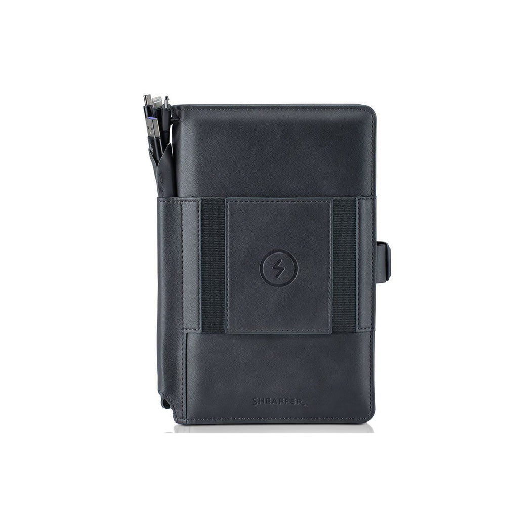 Sheaffer Grey Superbook Mini Organizer with Wireless Powerbank 8000mAh