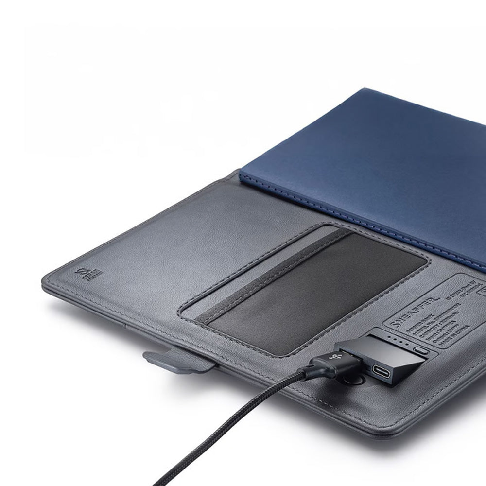 Sheaffer Grey Superbook Mini Organizer with Wireless Powerbank 8000mAh
