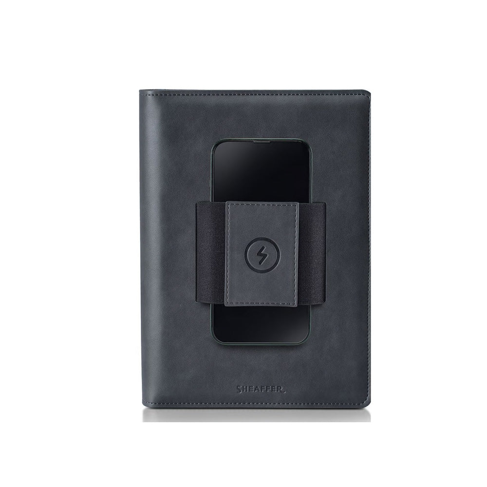 Sheaffer Grey Superbook Organizer with Wireless Powerbank 12000mAh