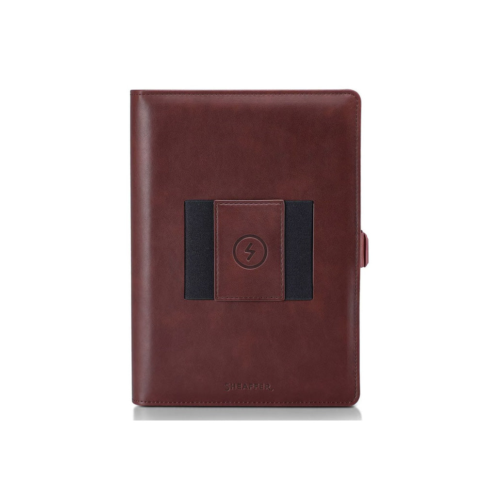 Sheaffer Brown Superbook Organizer with Wireless Powerbank 12000mAh