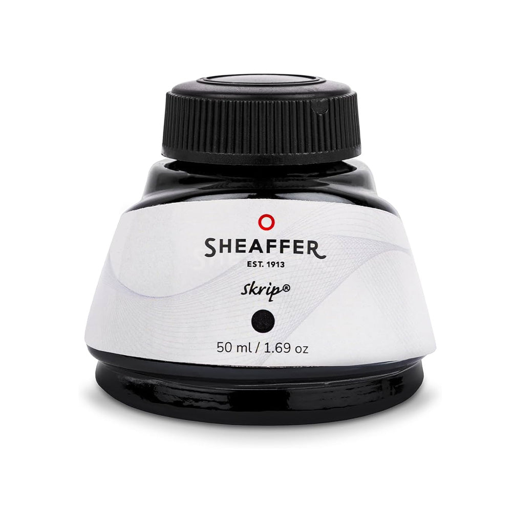 Sheaffer Giftset 100 G9370 Coffee Brown with PVD Gold-Tone Trim FP M + Skrip Black Ink Bottle 50ml