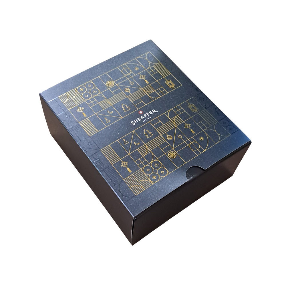 Sheaffer Giftset 100 G9370 Coffee Brown with PVD Gold-Tone Trim FP M + Skrip Black Ink Bottle 50ml