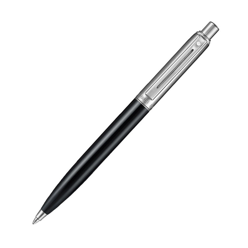 Sheaffer Sentinel Metal E332 Glossy Black Barrel and Chrome Cap with Chrome-Plated Trim Ballpoint Pen