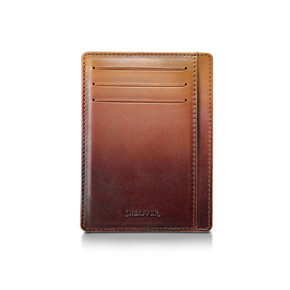 Sheaffer Giftset 100 G9374 Coffee Edition Matt Brown with Regal Brown PVD Trims Ball Pen and Credit Card Holder