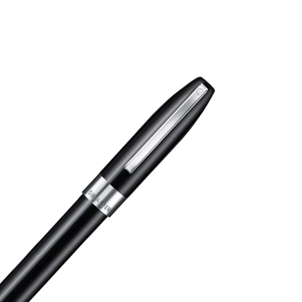 Sheaffer Legacy 9064 Glossy Black with Chrome-Plated Trim Fountain Pen - Inlaid Nib Medium Nib