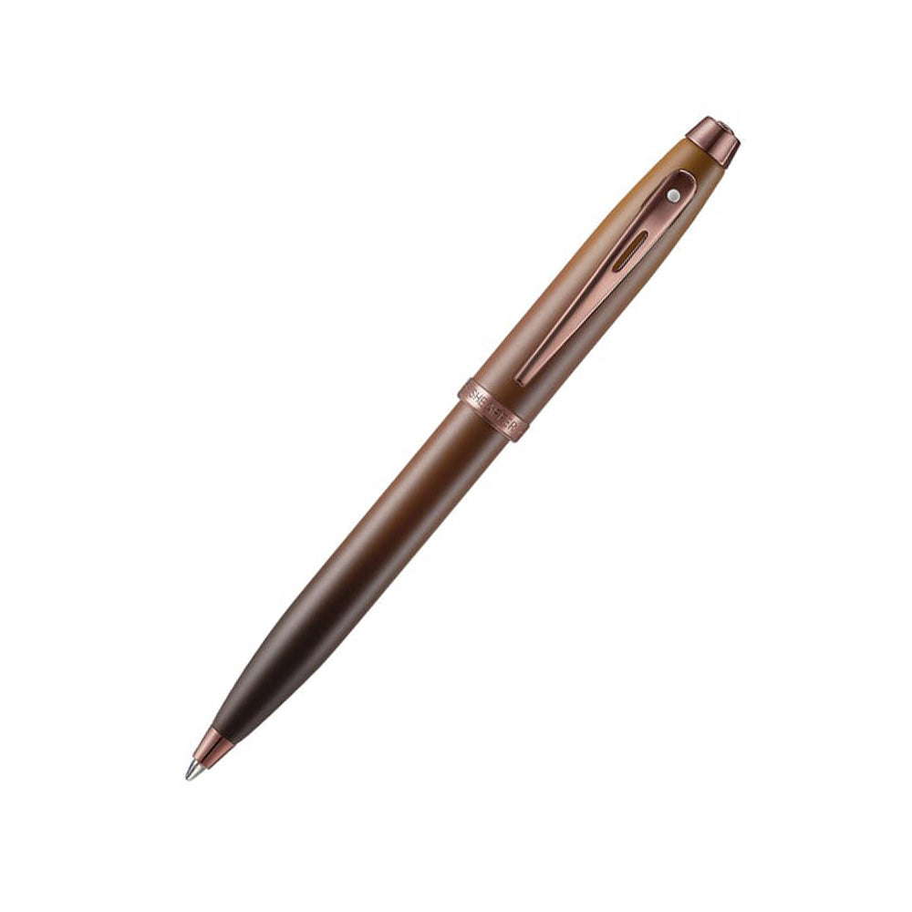 Sheaffer Giftset 100 G9374 Coffee Edition Matt Brown with Regal Brown PVD Trims Ball Pen with Coffee Small Notebook