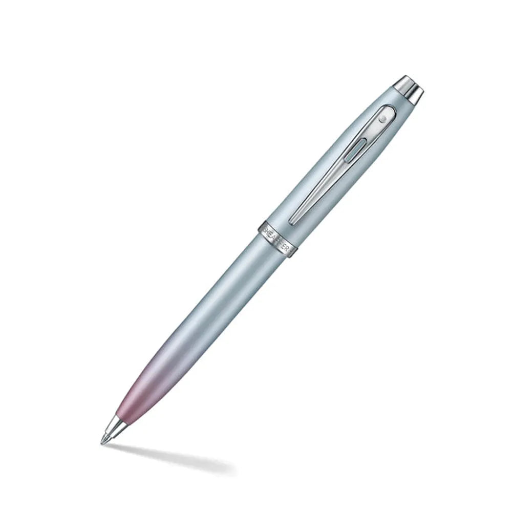 Sheaffer 100 9376 Expressions Blue and Pink Pearlised Gradient with Chrome-plated Trims Ballpoint Pen