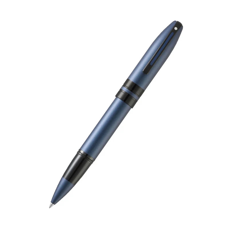 Sheaffer Icon E9110 Matte Blue Lacquer with Black PVD Trim Rollerball and Ball Pen Set