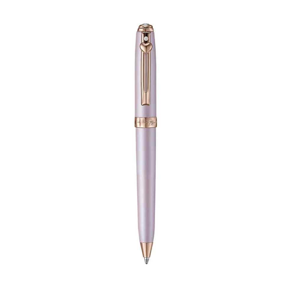 Sheaffer Emily in Paris Prelude Mini 9810 Pastel Pink & Rose-Gold Trims with Heart Emblem Swarovski Ballpoint Pen 