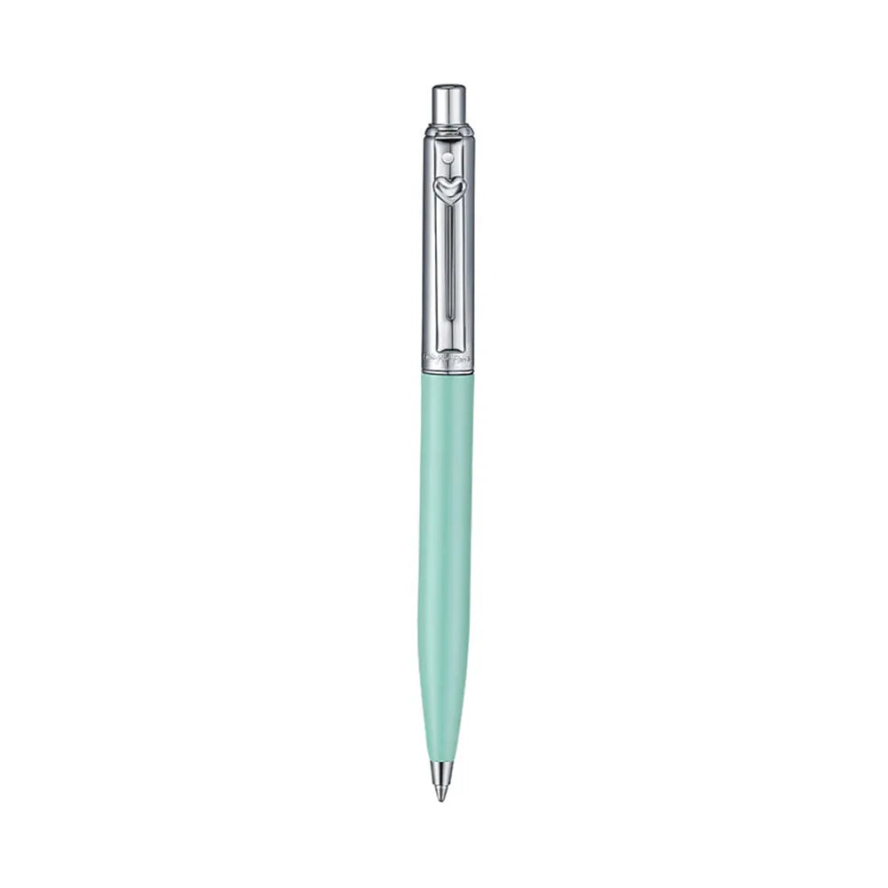 Sheaffer Sentinel Emily in Paris 321 Matt Green Barrel with Chrome Cap & Trim with Heart-Shaped Clip Emblem Ballpoint Pen