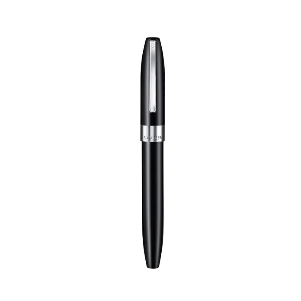 Sheaffer Legacy E9064 Glossy Black with Chrome-Plated Trim Fountain Pen - Inlaid Fine Nib