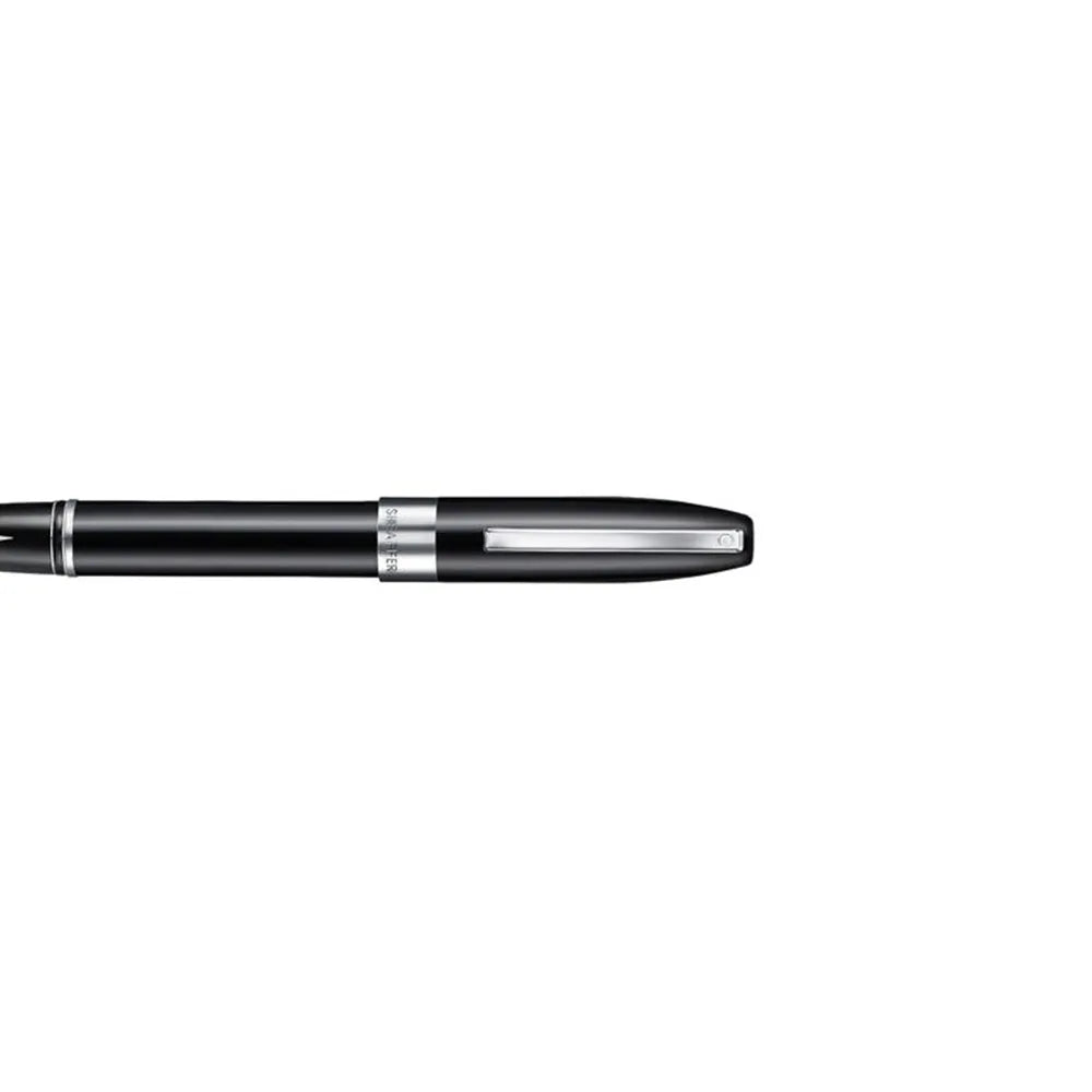 Sheaffer Legacy E9064 Glossy Black with Chrome-Plated Trim Fountain Pen - Inlaid Fine Nib