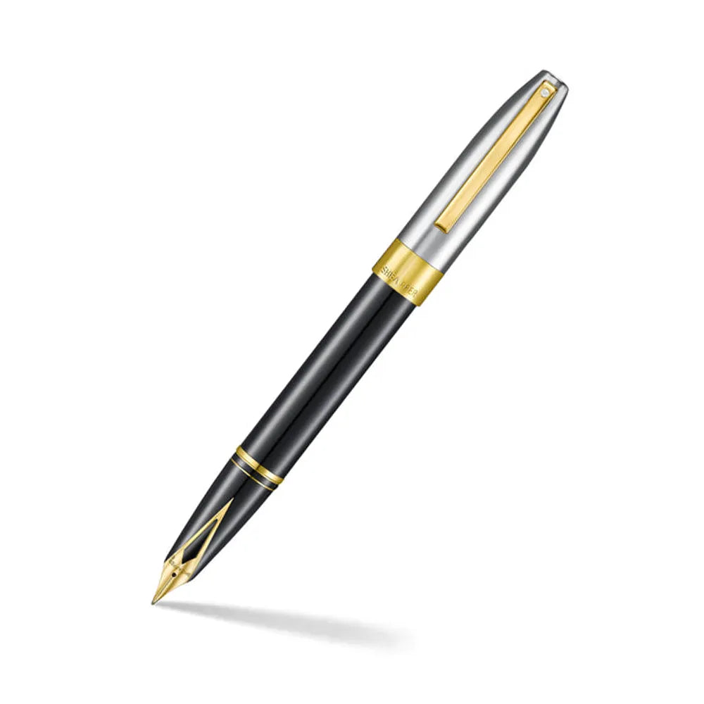 The Sheaffer Legacy stands as a tribute to the art of fine writing-a harmonious blend of heritage and modern refinement. Its signature stainless steel 14K PVD gold-plated inlaid nib, a hallmark of Sheaffer’s design innovation, is restored to perfection for today’s discerning writer. With every curve sculpted for balance and every detail crafted with care, the Legacy embodies timeless elegance and technical mastery-an icon reborn for those who write with purpose.