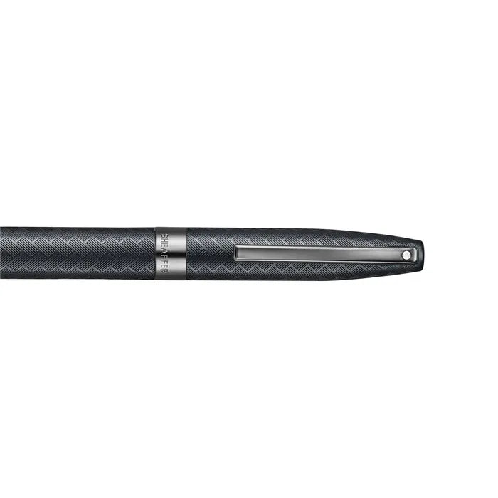 Sheaffer Legacy Chevron 9066 Matte Black with PVD Gunmetal Trim Ballpoint Pen