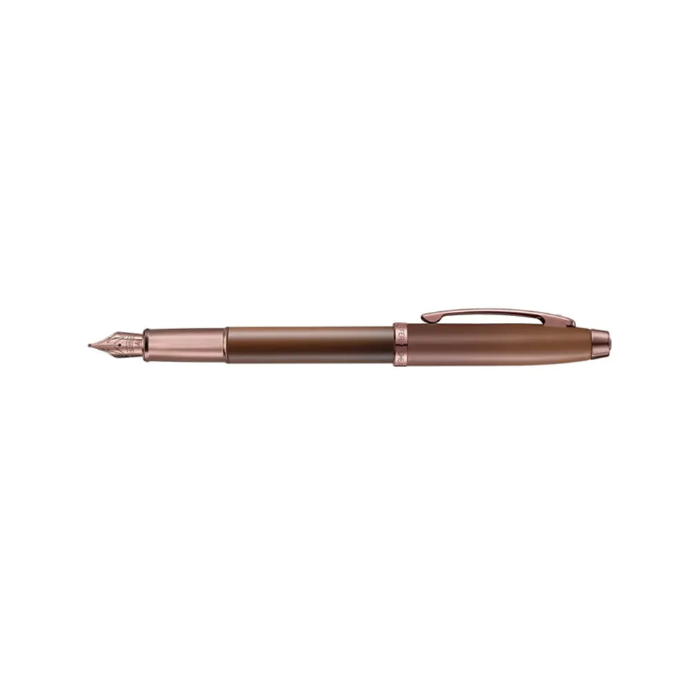 Sheaffer 100 G9374 Coffee Edition Fountain Pen with 3 Inks Vials Gift Set (Medium)