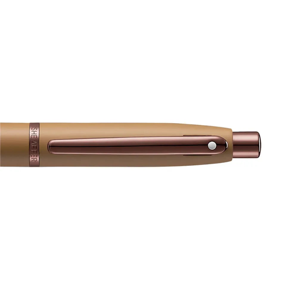 Sheaffer Giftset VFM G9428 Coffee Edition Matt Brown with Brown PVD Trims Ball Pen with Coffee Pen Pouch