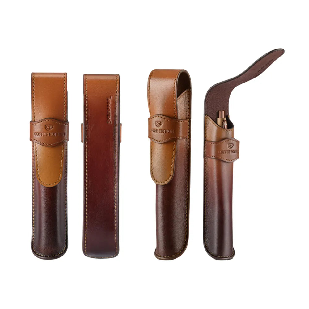 Sheaffer Giftset VFM G9428 Coffee Edition Matt Brown with Brown PVD Trims Ball Pen with Coffee Pen Pouch