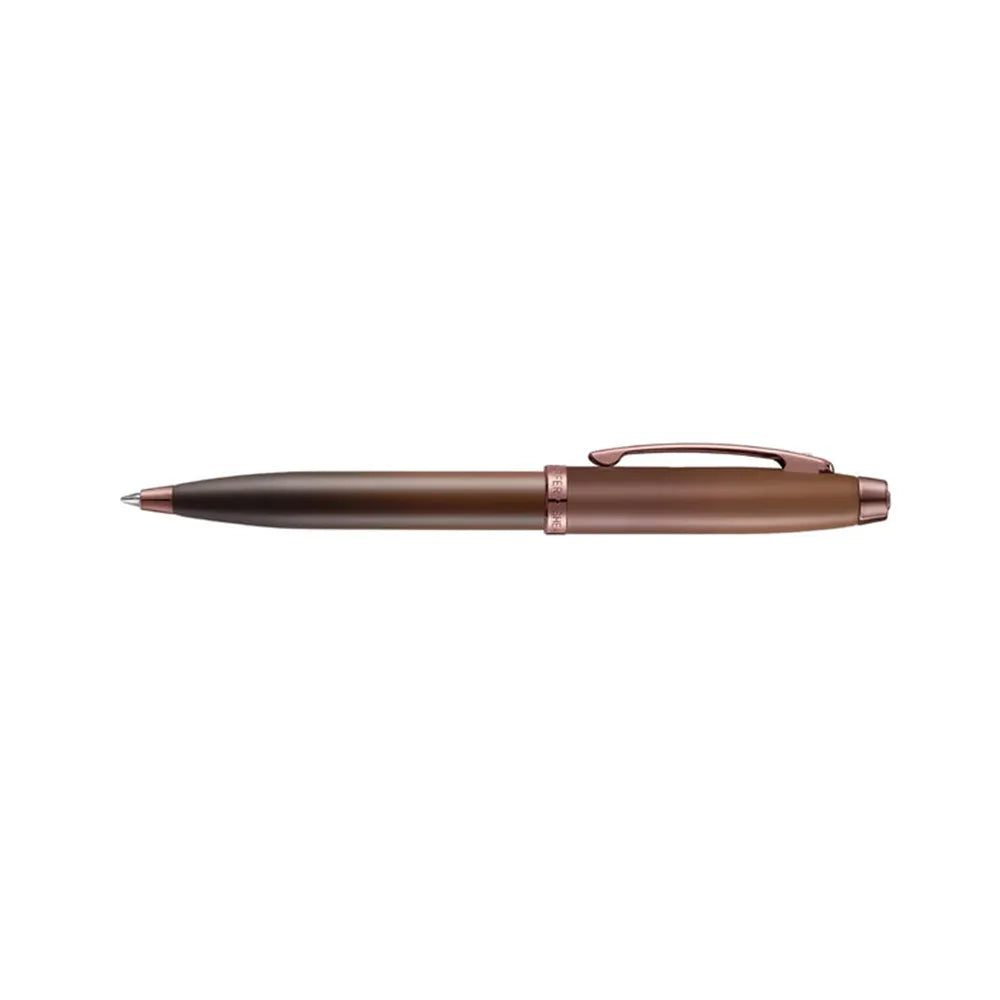 Sheaffer Giftset 100 G9374 Coffee Edition Matt Brown with Brown PVD Trims Ballpoint Pen with Coffee Pen Pouch