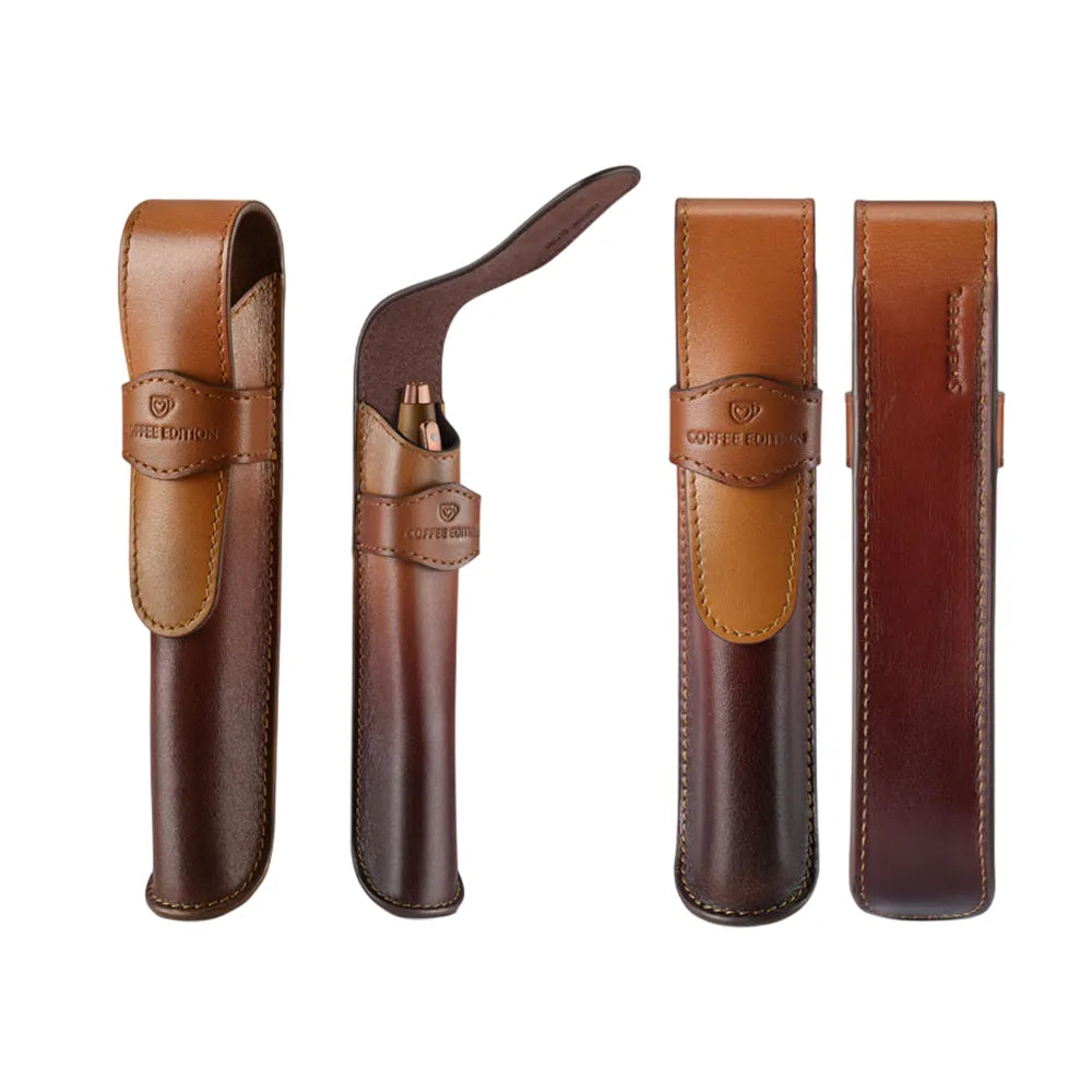 Sheaffer Giftset 100 G9374 Coffee Edition Matt Brown with Brown PVD Trims Ballpoint Pen with Coffee Pen Pouch