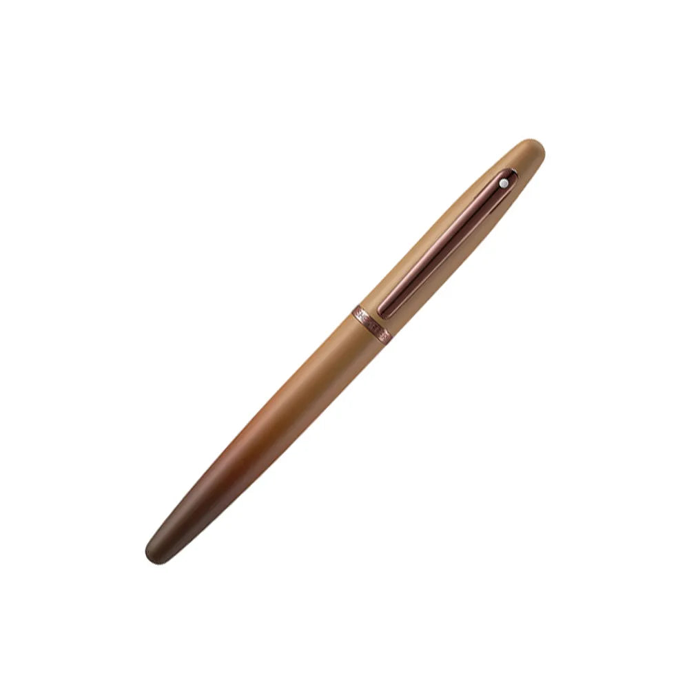 Sheaffer Giftset VFM G9428 Coffee Edition Matt Brown with Regal Brown PVD Trims Fountain Pen with Coffee Pen Pouch