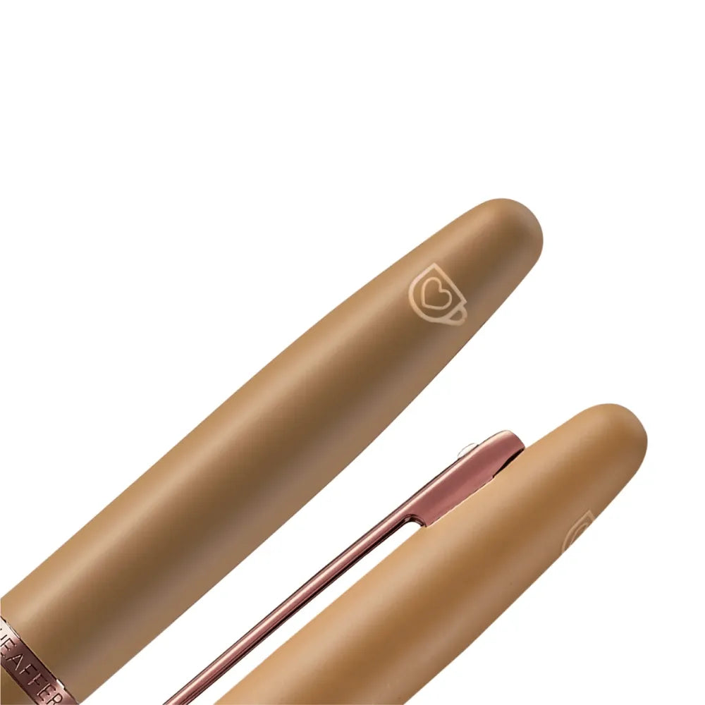 Sheaffer Giftset VFM G9428 Coffee Edition Matt Brown with Regal Brown PVD Trims Fountain Pen with Coffee Pen Pouch