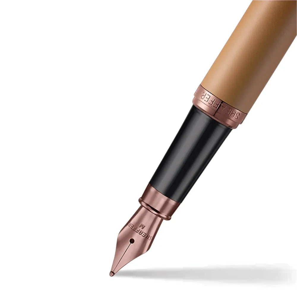 Sheaffer Giftset VFM G9428 Coffee Edition Matt Brown with Brown PVD Trims Fountain Pen with Coffee Pen Pouch