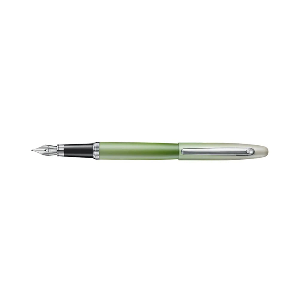 Sheaffer VFM 9431 Matcha Edition Green Ombre Gradient with Chrome-plated Trims Fountain Pen - Stainless Steel Nib