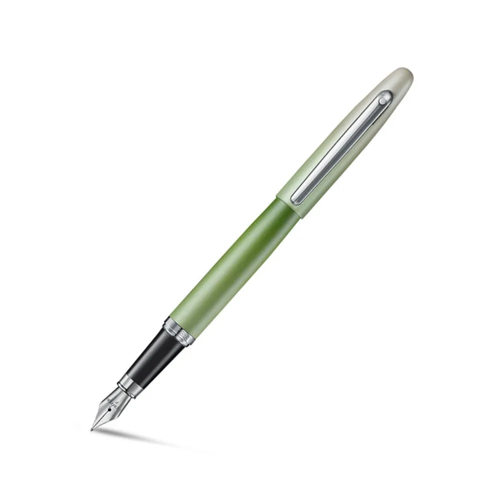 Sheaffer VFM 9431 Matcha Edition Green Ombre Gradient with Chrome-plated Trims Fountain Pen - Stainless Steel Nib