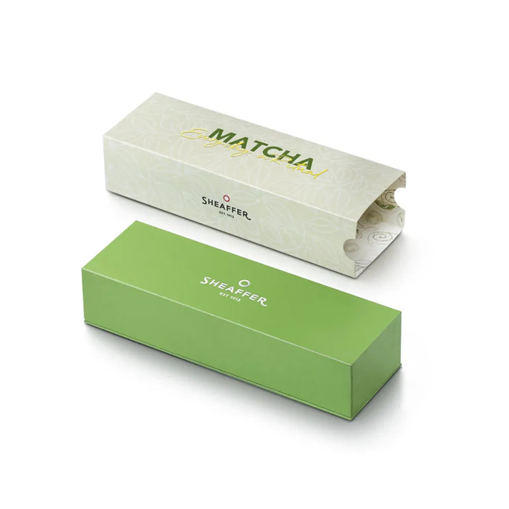 Sheaffer VFM 9431 Matcha Edition Green Ombre Gradient with Chrome-plated Trims Rollerball Pen