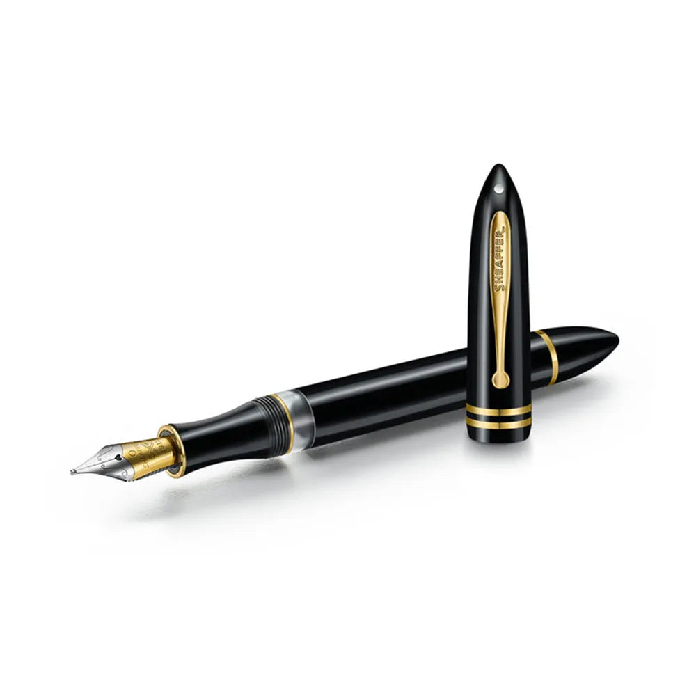 Sheaffer Balance III E893 Glossy Black with Gold Trim Fountain Pen