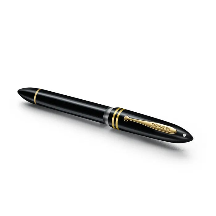 Sheaffer Balance III E893 Glossy Black with Gold Trim Fountain Pen