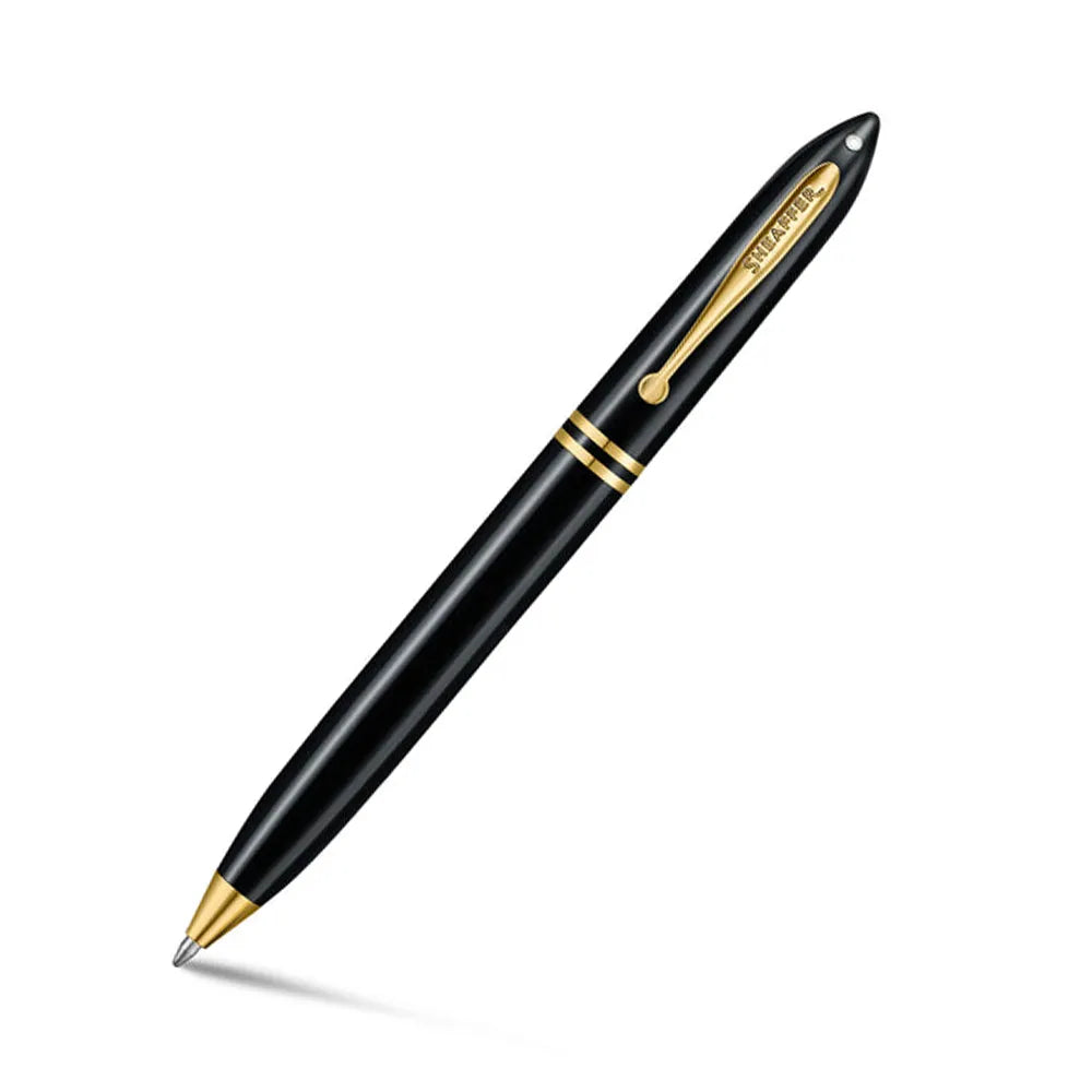 Sheaffer Balance III E893 Glossy Black Resin with Gold Trim Ballpoint Pen