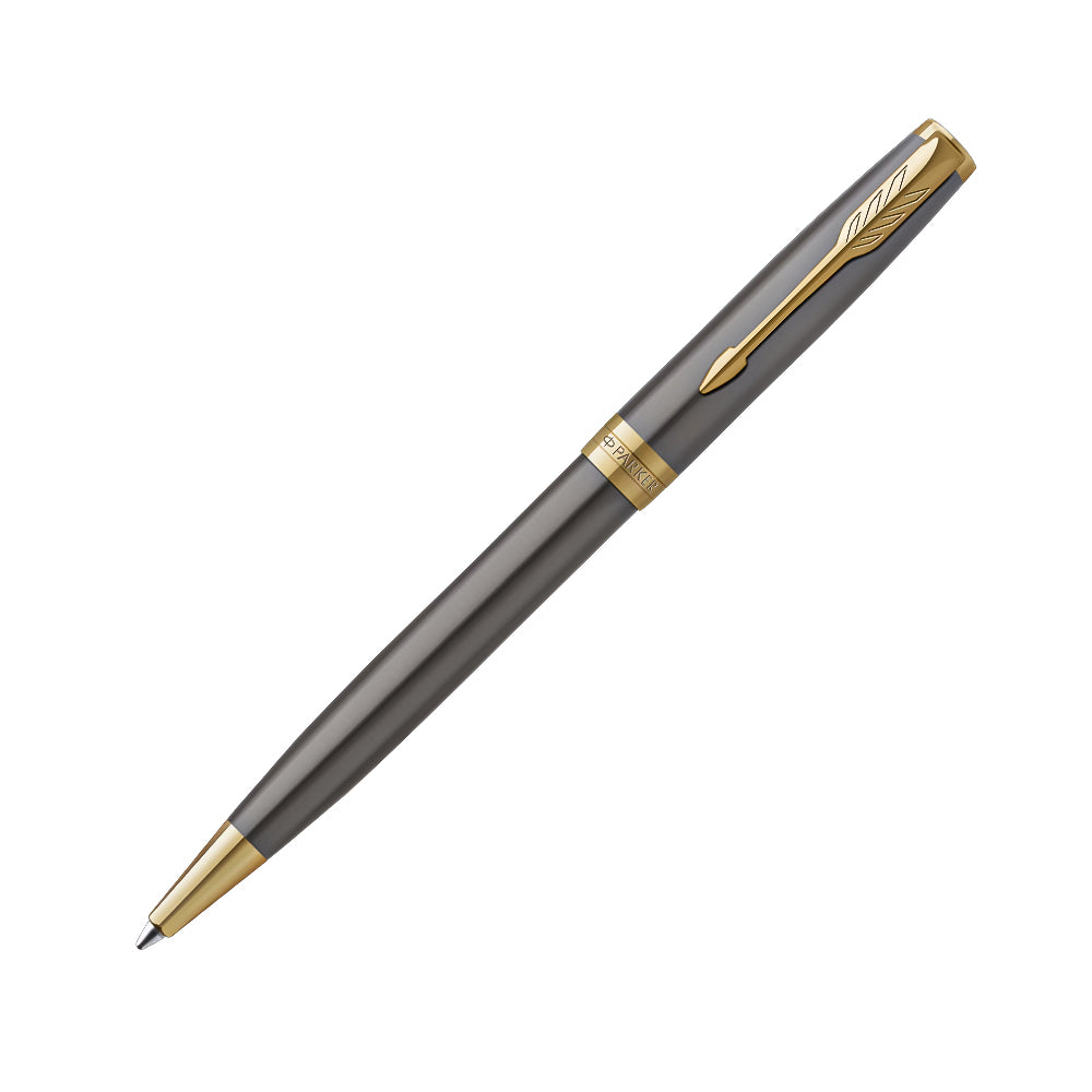 Parker Sonnet Grey Lacquer with Gold-Plated Trim Ballpoint Pen