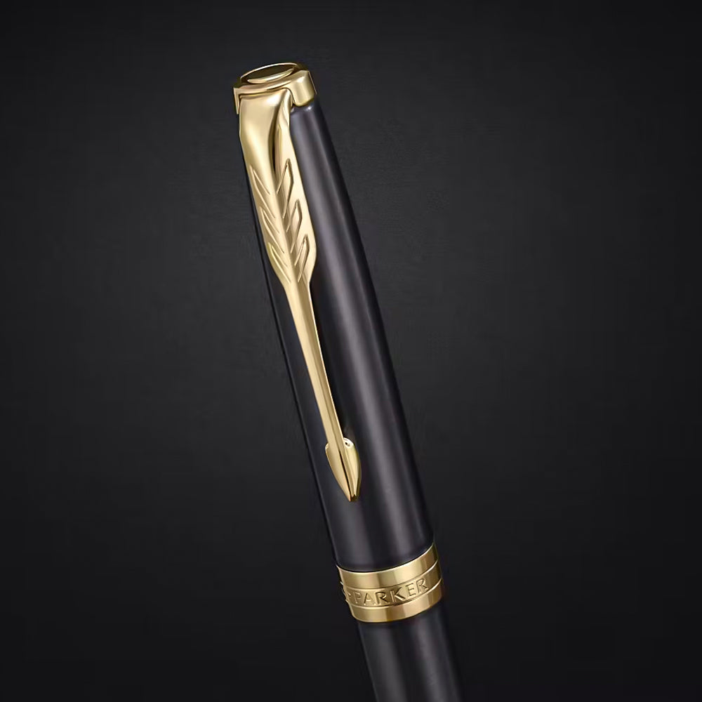 Parker Sonnet Grey Lacquer with Gold-Plated Trim Ballpoint Pen