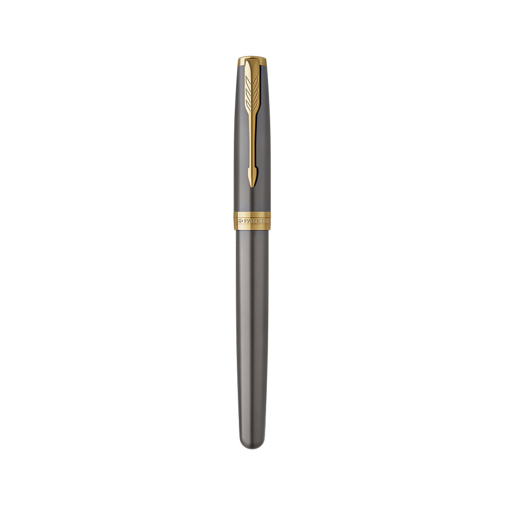 Parker Sonnet Grey Lacquer with Gold-Plated Trim Rollerball Pen